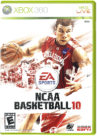 NCAA Basketball 10 PAL Xbox 360 PAL box art